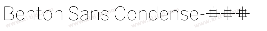 Benton Sans Condense字体转换